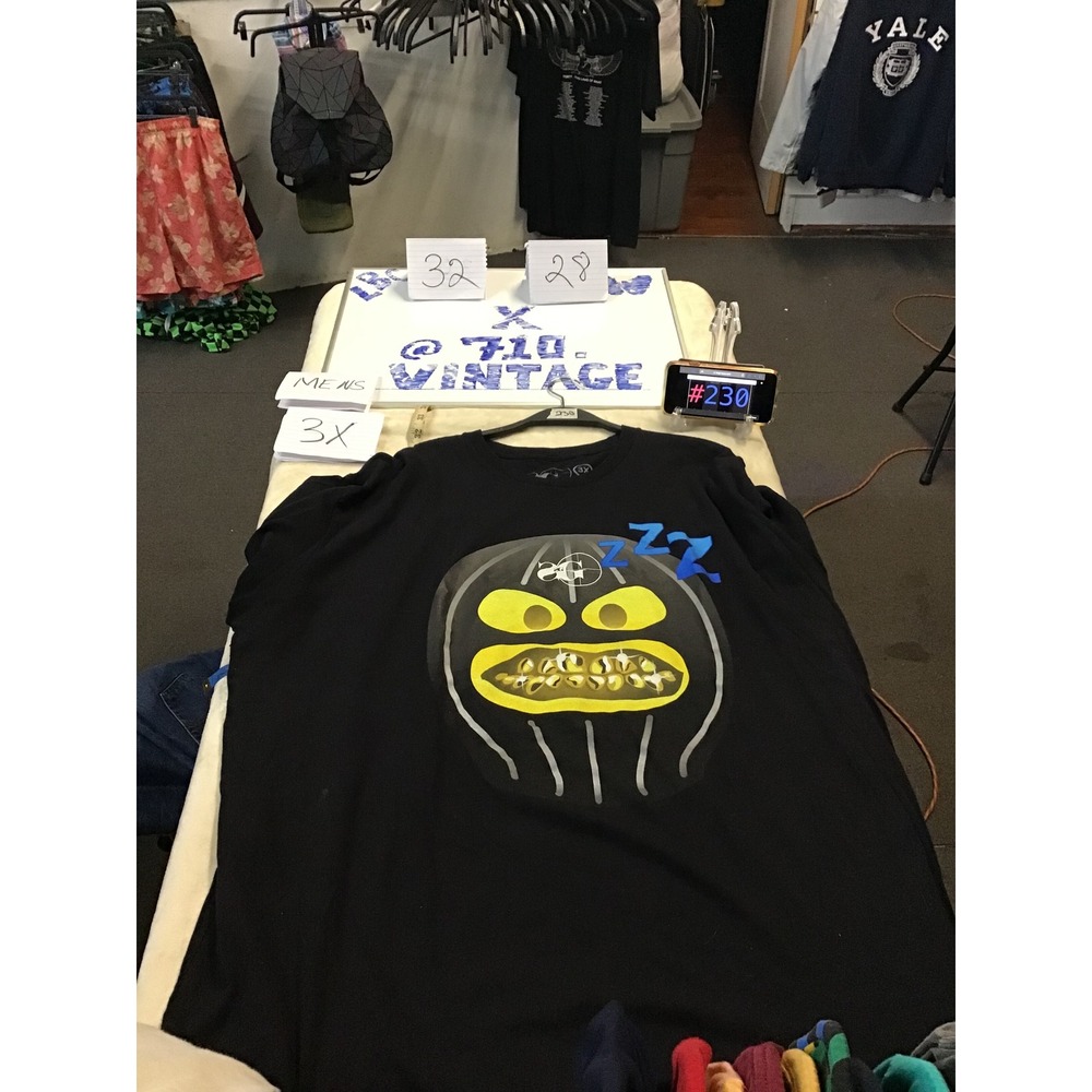 Glo Gang Mens Graphic T-Shirt Black Ski Mask Gold Teeth Chief Keef 3XL